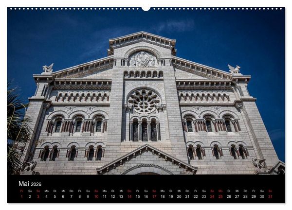 Produktbild: Monaco - Das F&uuml;rstentum an der franz&ouml;sischen Mittelmeerk&uuml;ste (hochwertiger Premium Wandkalender 2026 DIN A2 quer), Kunstdruck in Hochglanz
