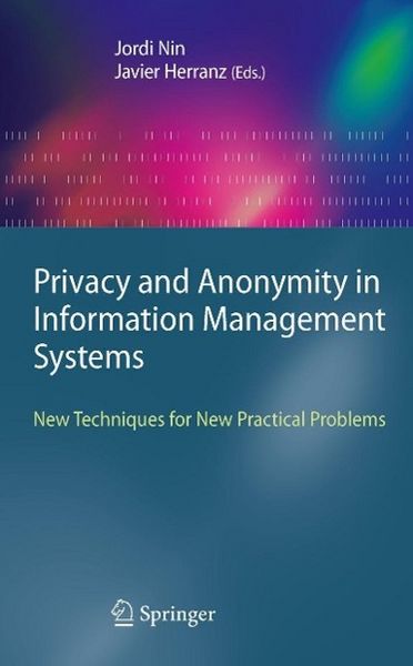 Produktbild: Privacy and Anonymity in Information Management Systems