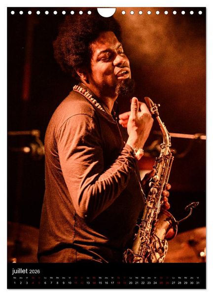 Produktbild: Jazz on sax (Calendrier mural 2026 DIN A4 horizontal), CALVENDO calendrier mensuel