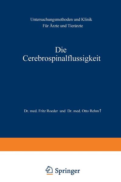 Produktbild: Die Cerebrospinalfl&uuml;ssigkeit