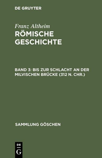 Produktbild: Bis zur Schlacht an der Milvischen Br&uuml;cke (312 n. Chr.)