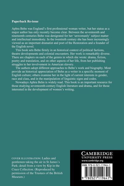 Produktbild: Aphra Behn Studies