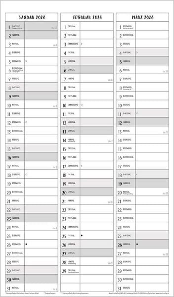 Produktbild: Visual Words Familienplaner 2027