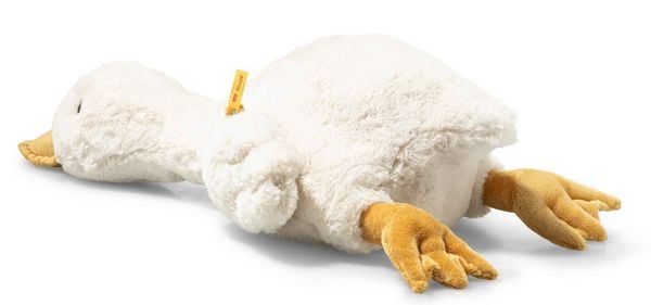 Produktbild: Steiff 075506 - Gans Gilda, wei&szlig;, Pl&uuml;schtier, 47 cm