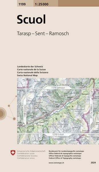 Swisstopo 1 : 25 000 Scuol, Sonstige von , Swisstopo, 9783302011998