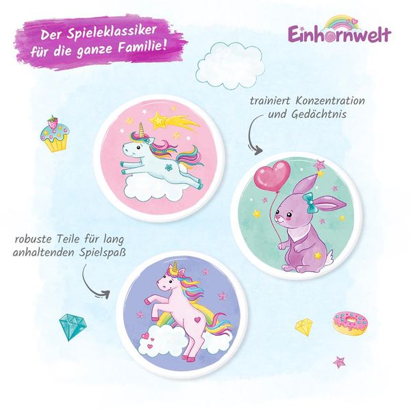 Produktbild: Tr&ouml;tsch Memo Spiel Einhornwelt