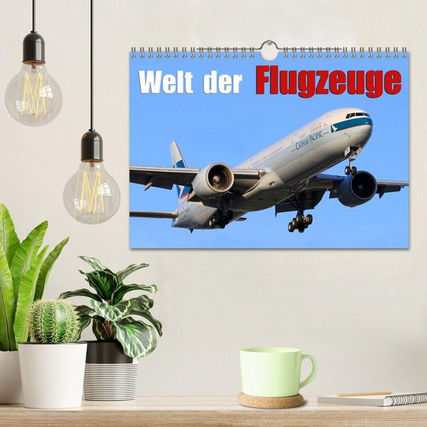 Produktbild: Welt der Flugzeuge (Wandkalender 2026 DIN A4 quer), CALVENDO Monatskalender