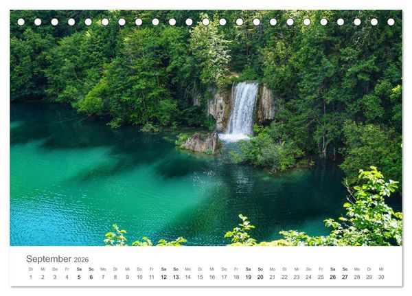 Produktbild: Wasserf&auml;lle - die sch&ouml;nsten Wasserf&auml;lle der Welt (Tischkalender 2026 DIN A5 quer), CALVENDO Monatskalender