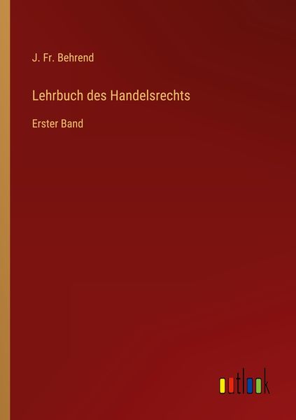 Produktbild: Lehrbuch des Handelsrechts