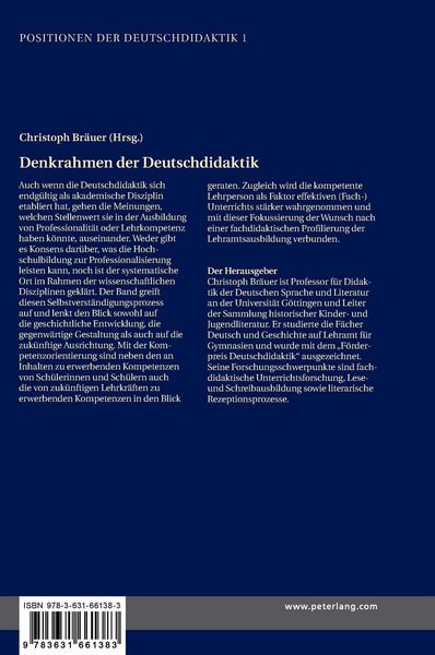 Produktbild: Denkrahmen der Deutschdidaktik