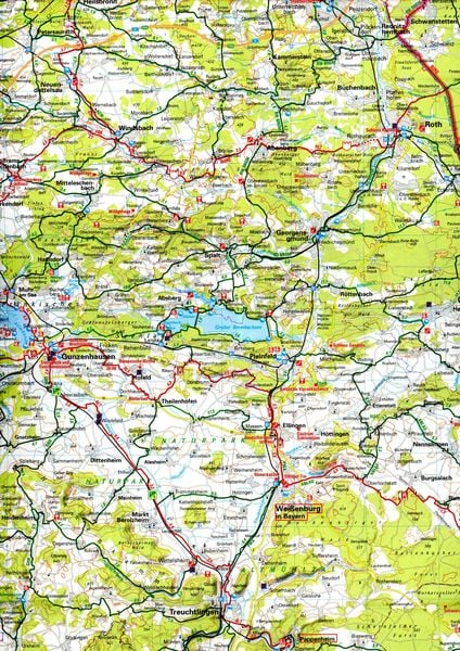 Produktbild: BVA ADFC Radtourenkarte Fr&auml;nkische Alb Altm&uuml;hltal 1:150.000