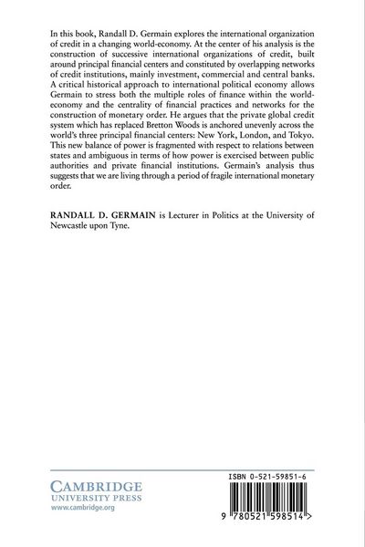 Produktbild: The International Organization of Credit