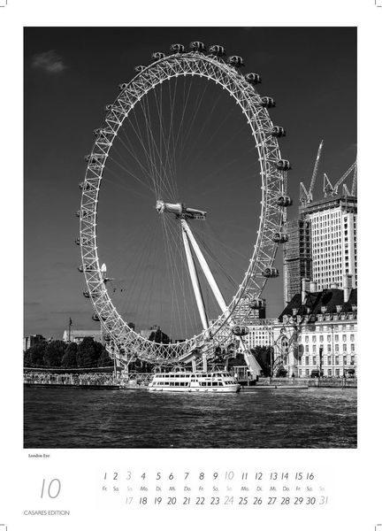 Produktbild: London schwarz-weiss Kalender 2027 &ndash; Wandkalender | Fotokalender England 29x21cm -| Perfekt f&uuml;r Liebhaber London & Geschenkidee