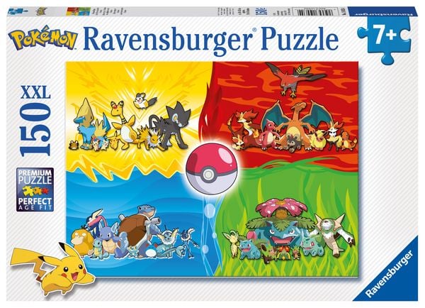 Produktbild: Kinderpuzzle 150 XXL Teile - Pok&eacute;mon - Pok&eacute;mon Typen