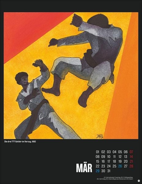 Produktbild: Die drei ??? Posterkalender 2027