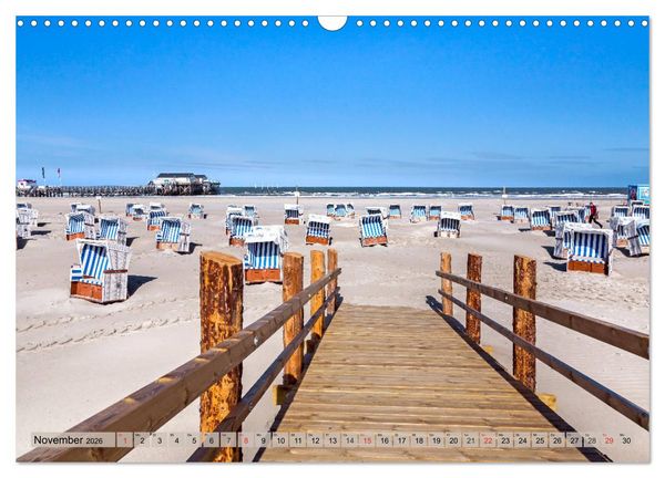Produktbild: St. Peter Ording - Atemberaubende Momente (Wandkalender 2026 DIN A3 quer), CALVENDO Monatskalender