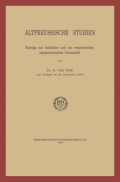 Produktbild: Altpreussische Studien