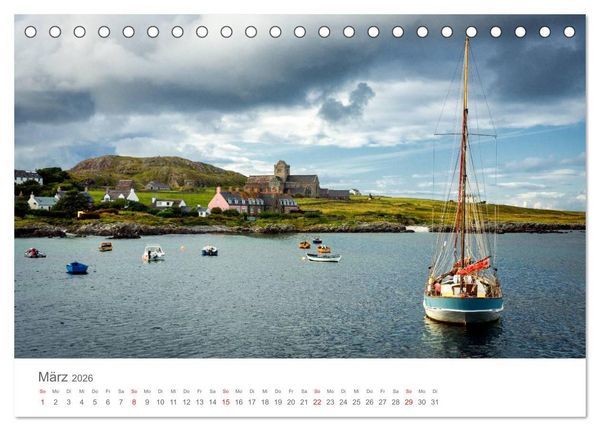 Produktbild: Iona. Insel der Pilger (Tischkalender 2026 DIN A5 quer), CALVENDO Monatskalender