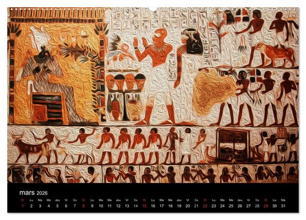 Produktbild: L'&Eacute;GYPTE EN COULEURS (Calendrier mural 2026 DIN A2 vertical) calendrier de bureau