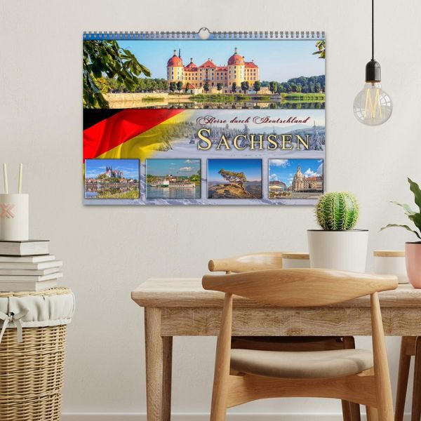 Produktbild: Reise durch Deutschland - Sachsen (Wandkalender 2026 DIN A3 quer), CALVENDO Monatskalender