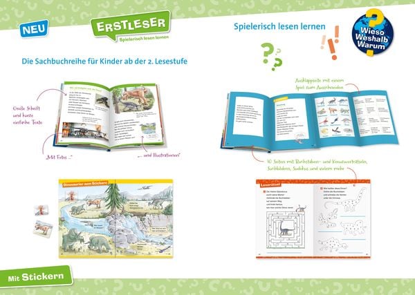 Produktbild: Wieso? Weshalb? Warum? Erstleser, Band 1 - Dinosaurier