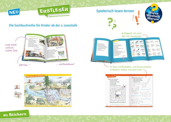 Produktbild: Wieso? Weshalb? Warum? Erstleser, Band 1 - Dinosaurier