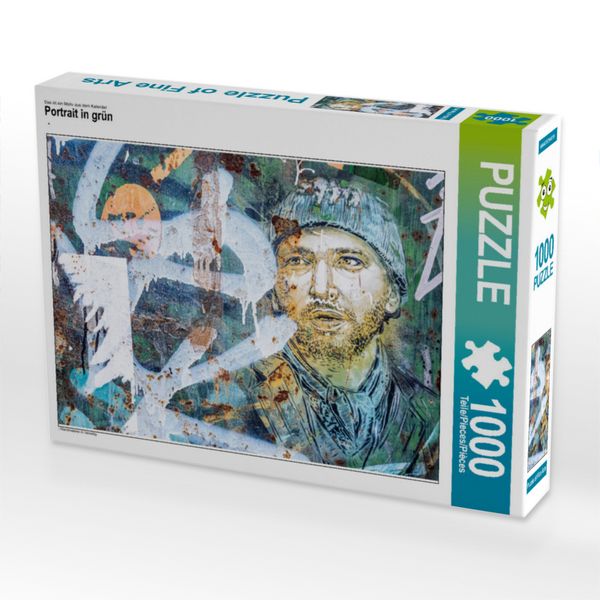 Produktbild: CALVENDO Puzzle Portrait in gr&uuml;n | 1000 Teile Lege-Gr&ouml;&szlig;e 64x48cm Foto-Puzzle f&uuml;r gl&uuml;ckliche Stunden
