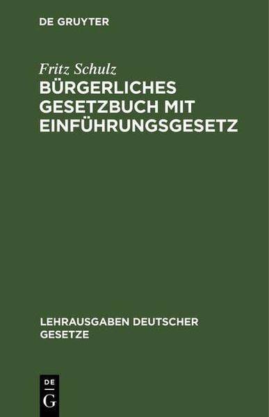 Produktbild: B&uuml;rgerliches Gesetzbuch mit Einf&uuml;hrungsgesetz