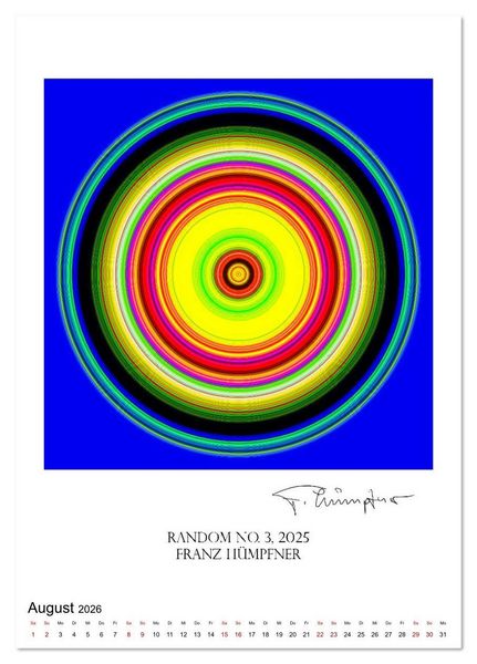 Produktbild: Mandala Artworks - Kunstkalender von Franz Huempfner (Tischkalender 2026 DIN A5 hoch), CALVENDO Monatskalender