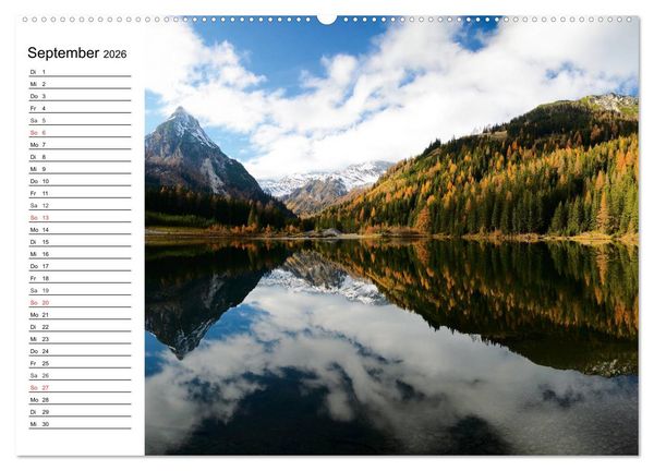 Produktbild: &Ouml;sterreich. Gr&uuml;&szlig;e vom Land der Berge und Seen (hochwertiger Premium Wandkalender 2026 DIN A2 quer), Kunstdruck in Hochglanz