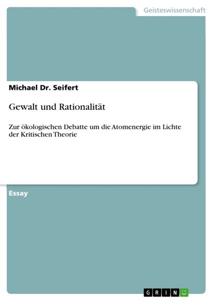 Produktbild: Gewalt und Rationalit&auml;t