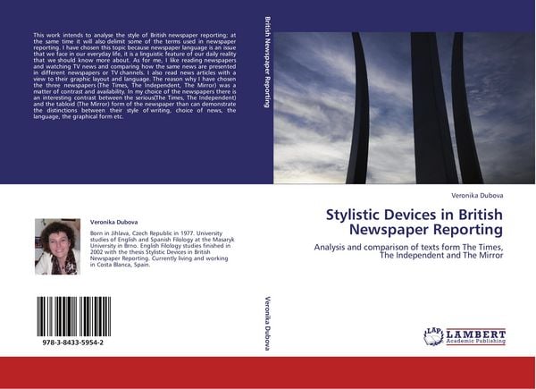 Produktbild: Stylistic Devices in British Newspaper Reporting