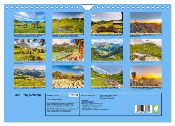Produktbild: Lech - magic Arlberg (Wandkalender 2026 DIN A4 quer), CALVENDO Monatskalender