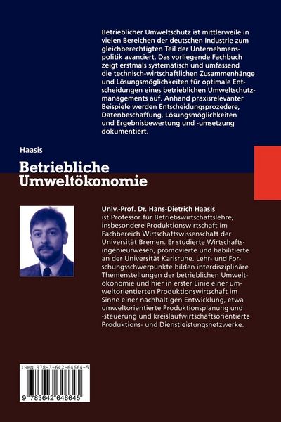 Produktbild: Betriebliche Umwelt&ouml;konomie