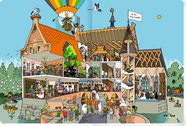 Produktbild: Mein Schl&ouml;sser- & Burgen-Wimmelbuch im M&uuml;nsterland