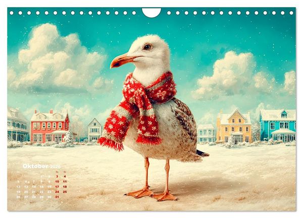 Produktbild: M&ouml;wen on Tour (Wandkalender 2026 DIN A4 quer), CALVENDO Monatskalender