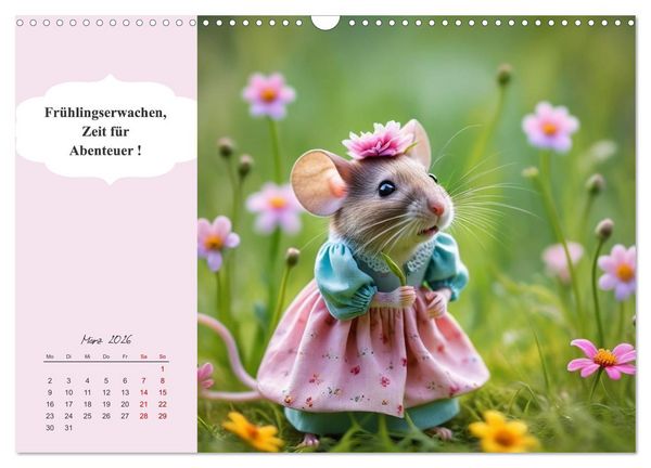 Produktbild: Tierische Herzensbrecher - Charmante Tiere mit ihren Botschaften (Wandkalender 2026 DIN A3 quer), CALVENDO Monatskalender