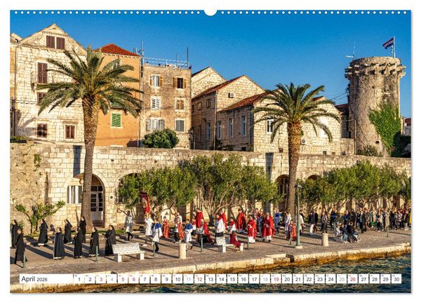 Produktbild: Kroatien - Korcula (Wandkalender 2026 DIN A2 quer), CALVENDO Monatskalender