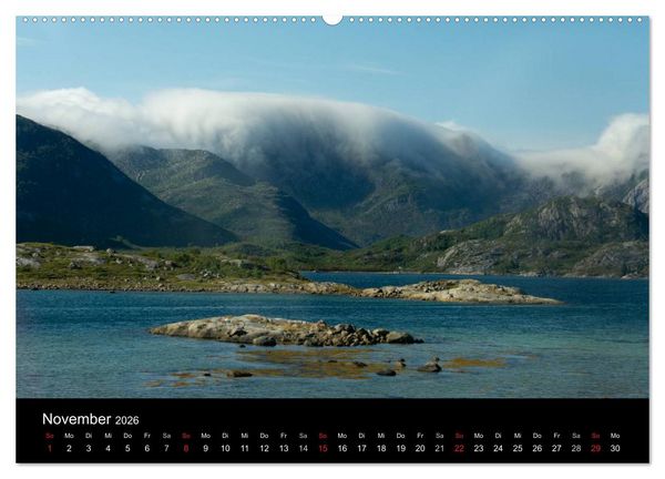 Produktbild: Landschaften Norwegens zwischen Polarkreis und Nordkap (Wandkalender 2026 DIN A2 quer), CALVENDO Monatskalender