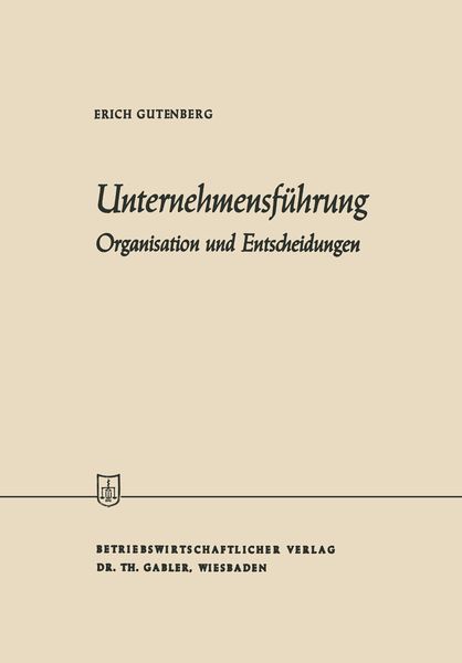 Produktbild: Unternehmensf&uuml;hrung