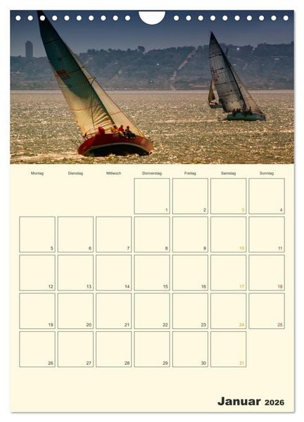 Produktbild: Segeln, unser Jahresplaner (Wandkalender 2026 DIN A4 hoch), CALVENDO Monatskalender