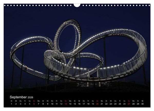 Produktbild: Impressionen Ruhrgebiet bei Nacht (Wandkalender 2026 DIN A3 quer), CALVENDO Monatskalender