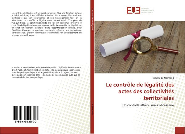 Produktbild: Le contr&ocirc;le de l&eacute;galit&eacute; des actes des collectivit&eacute;s territoriales