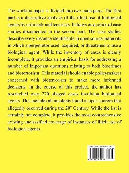 Produktbild: Bioterrorism and Biocrimes