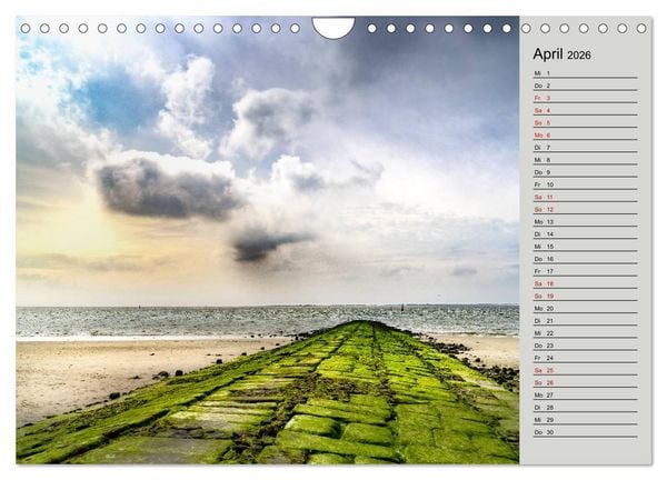 Produktbild: NORDERNEY Geburtstagskalender mit Planerfunktion (Wandkalender 2026 DIN A4 quer), CALVENDO Monatskalender