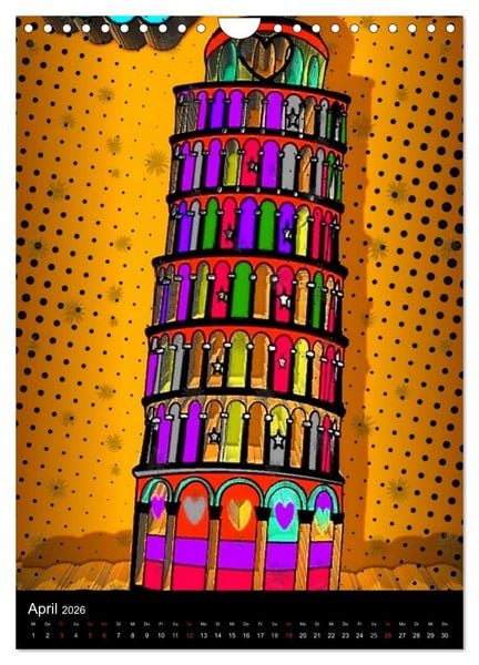 Produktbild: Pop ist auch eine ART von Nico Bielow (Wandkalender 2026 DIN A4 hoch), CALVENDO Monatskalender