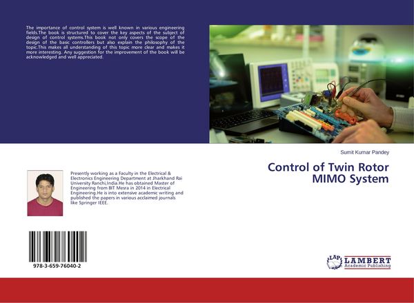 Produktbild: Control of Twin Rotor MIMO System