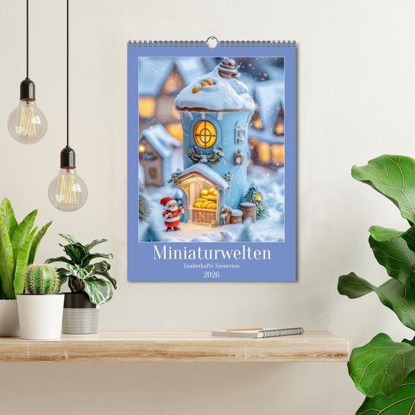 Produktbild: Miniaturwelten - Zauberhafte Szenerien (Wandkalender 2026 DIN A3 hoch), CALVENDO Monatskalender