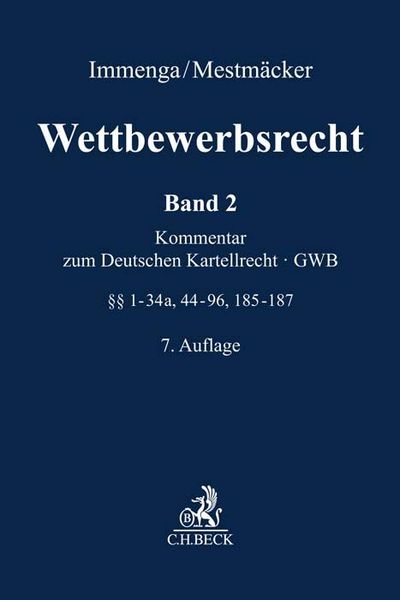 Produktbild: Wettbewerbsrecht Band 2: GWB. Kommentar zum Deutschen Kartellrecht