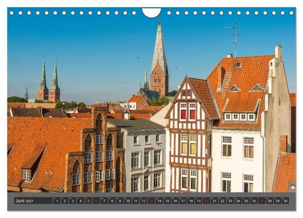 Produktbild: Die Hansestadt L&uuml;beck (Wandkalender 2027 DIN A4 quer), CALVENDO Monatskalender